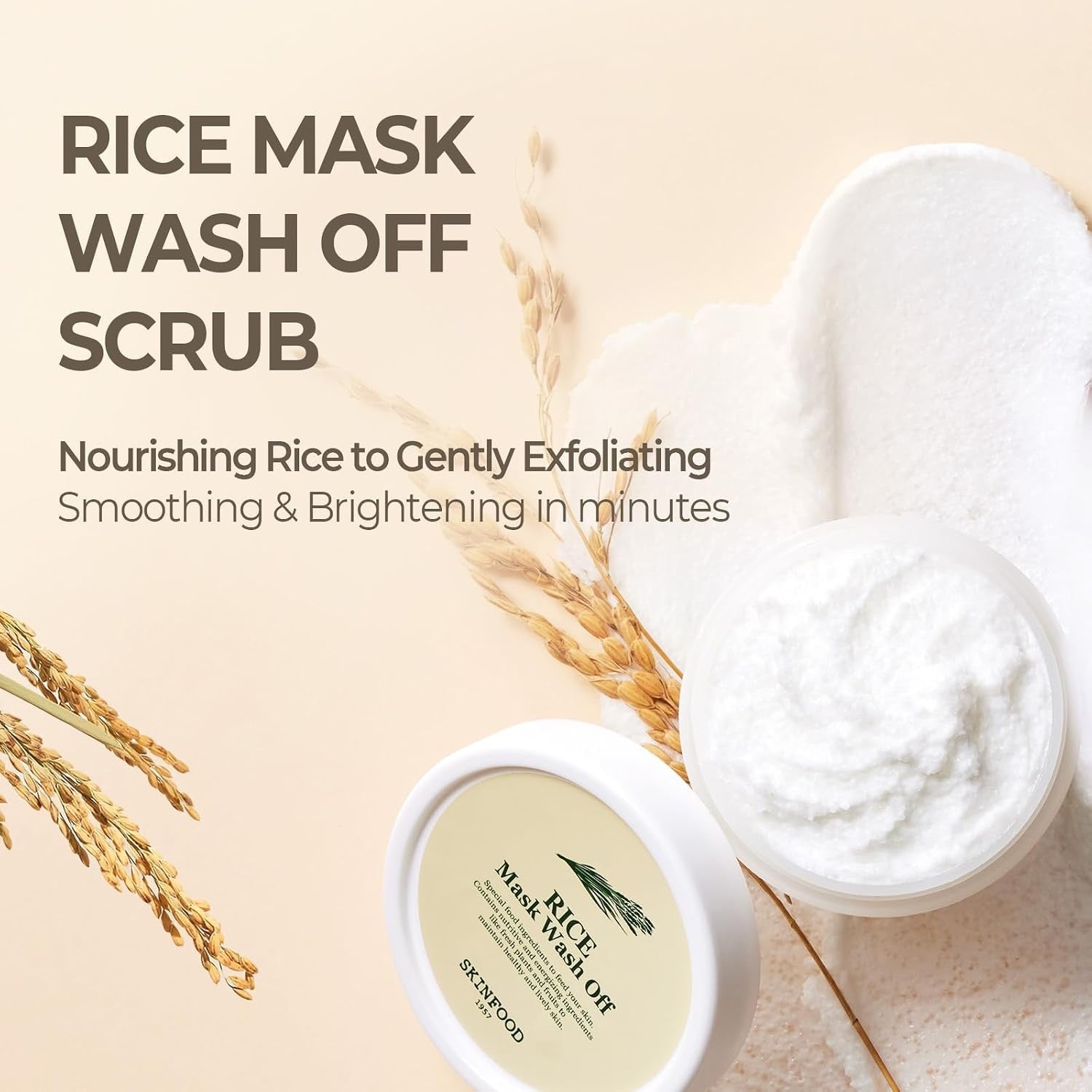 Mascarilla Exfoliante de Arroz Coreana - Skinfood 1957