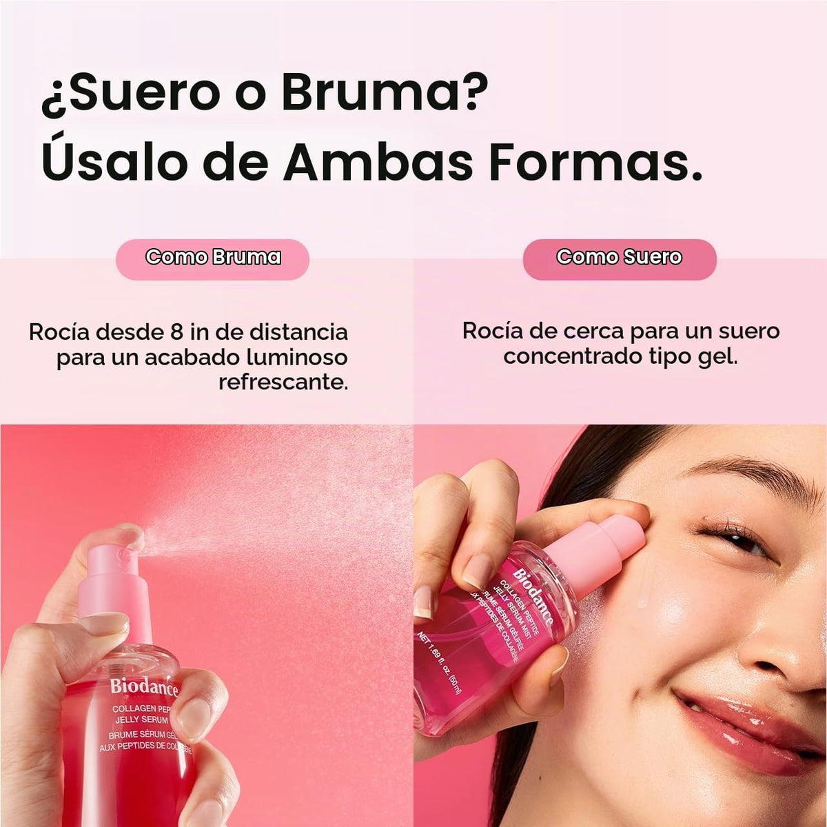 BIODANCE hidrogel Spray facial de péptidos
