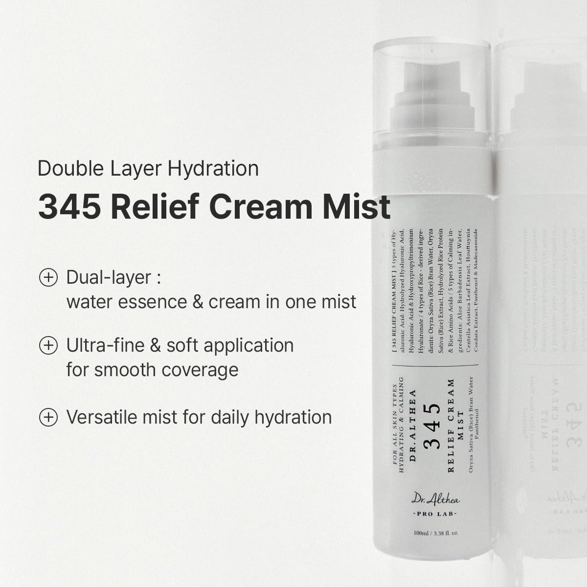 Dr.Althea 345 Relief Cream y Mist-Duo