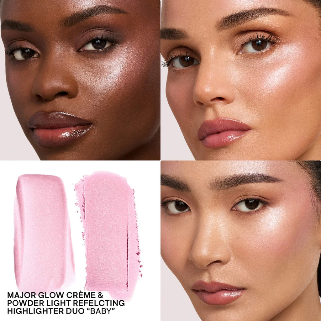 Iluminador - PATRICK TA Major Glow Creme & Powder Light Reflecting Translucent Highlighter Duo