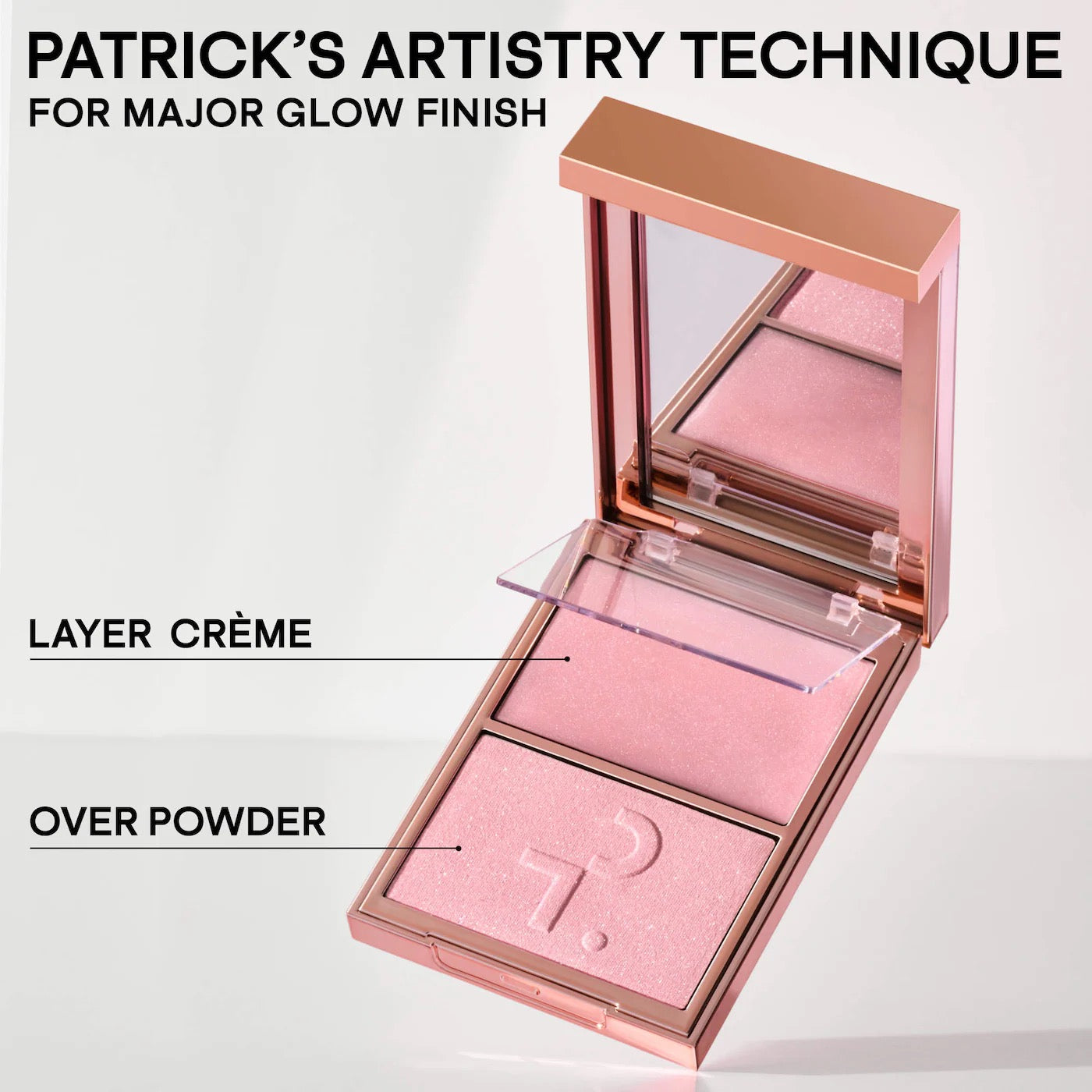 Iluminador - PATRICK TA Major Glow Creme & Powder Light Reflecting Translucent Highlighter Duo