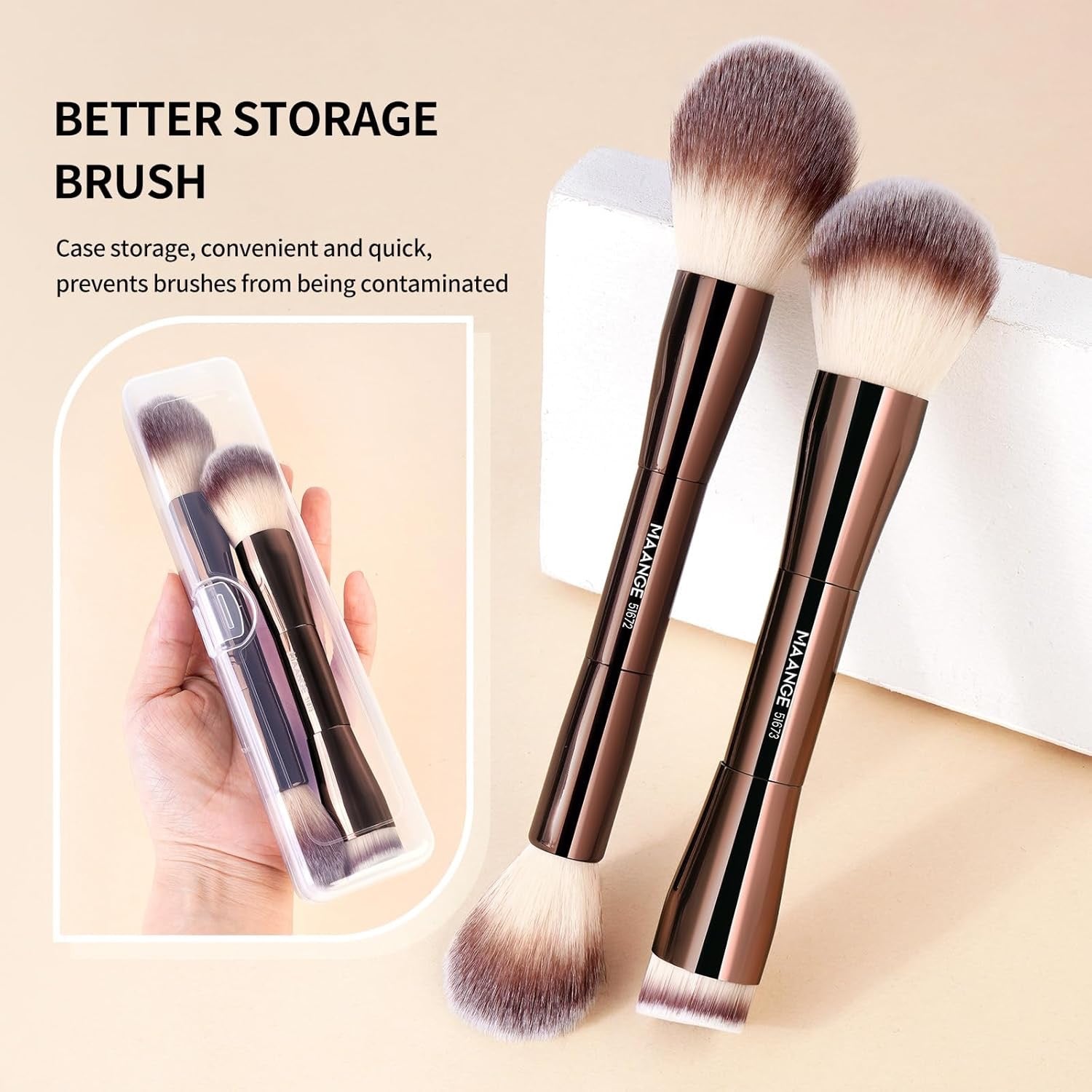 MAANGE - Brochas de maquillaje multifuncional